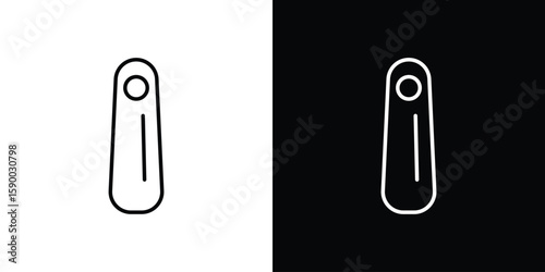 Shoehorn icon black vector concept - stock vector.