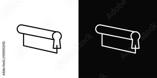 Print screen icon black vector concept - stock vector.