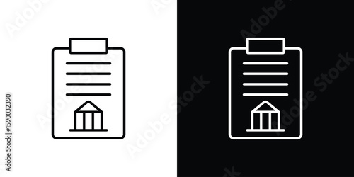 Policy icon black vector concept - stock vector.