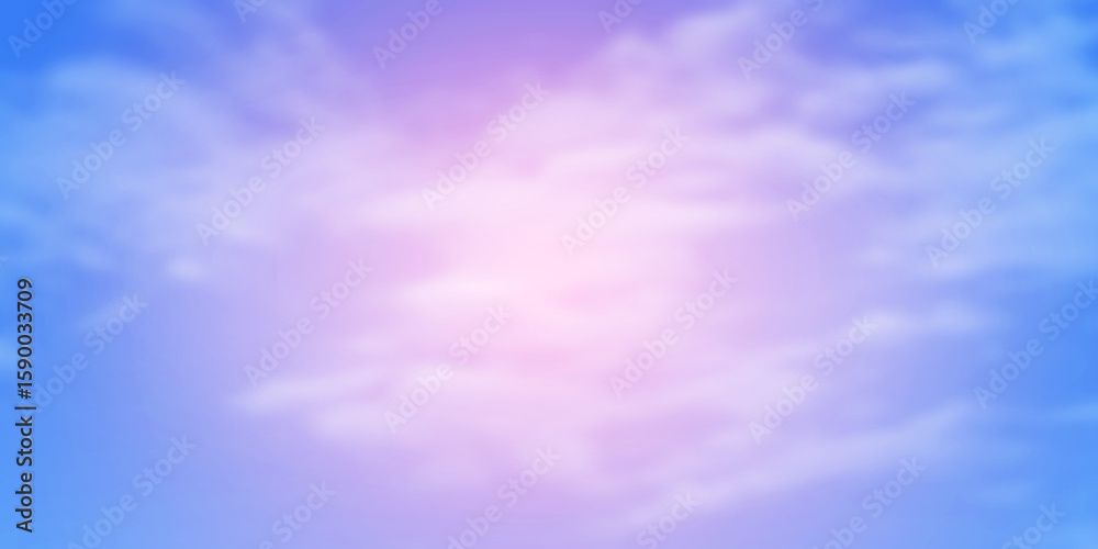 Obraz premium Soft gradient sky background with pastel pink and blue hues blending