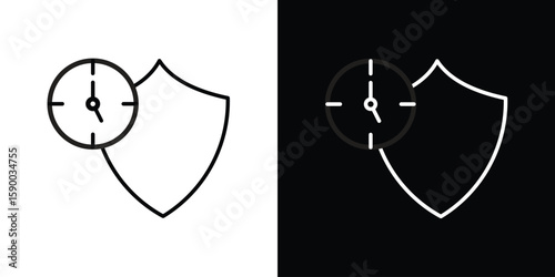 Long term icon black vector concept - stock vector.