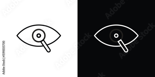Investigation icon black vector concept - stock vector.