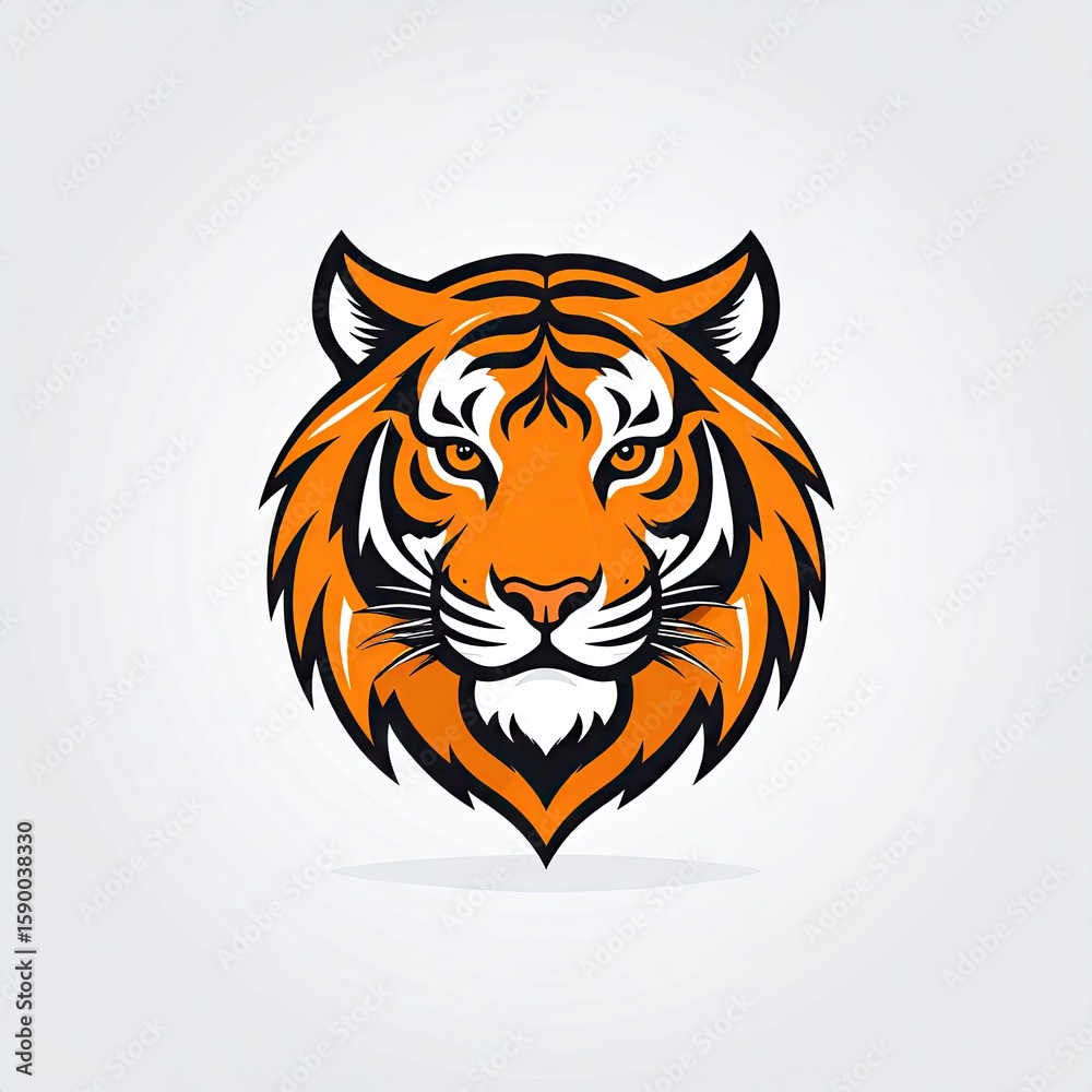 Fototapeta premium Tiger head graphic (1)