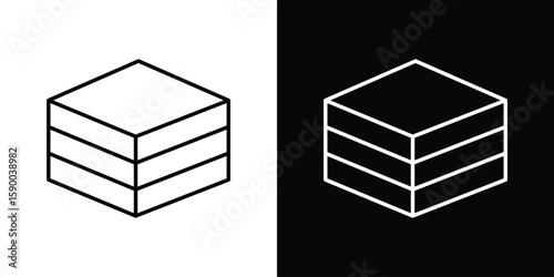 Data center icon black vector concept - stock vector.