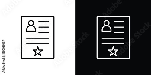 Criminal record icon black vector concept - stock vector.