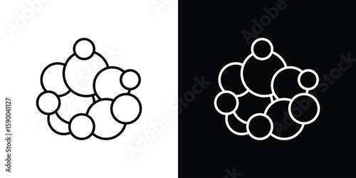 Cancer icon black vector concept - stock vector.