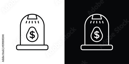 Business incubator icon black vector concept - stock vector.