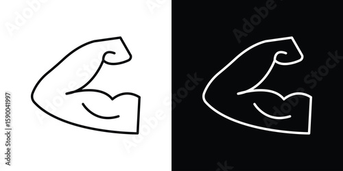 Arm icon black vector concept - stock vector.