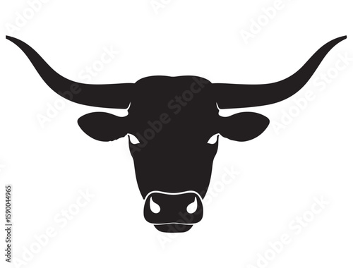 LONGHORN HEAD SILHOUETTE
