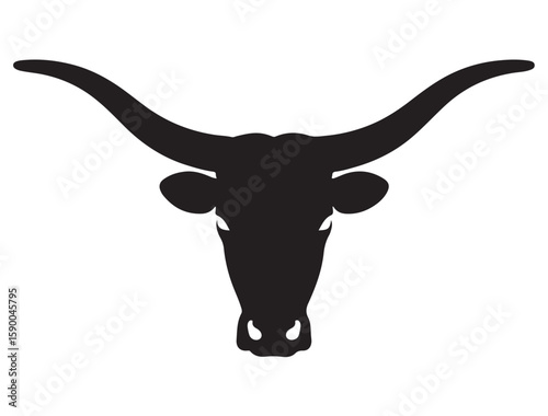 LONGHORN HEAD SILHOUETTE