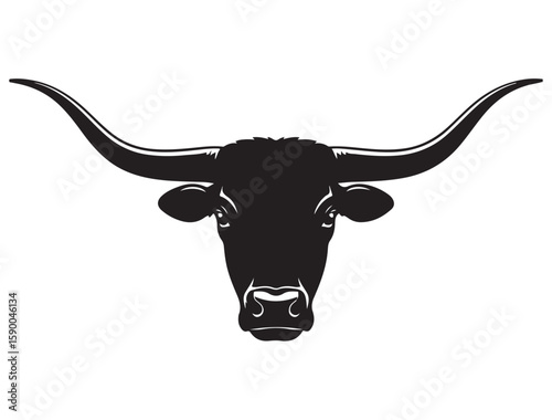 LONGHORN HEAD SILHOUETTE