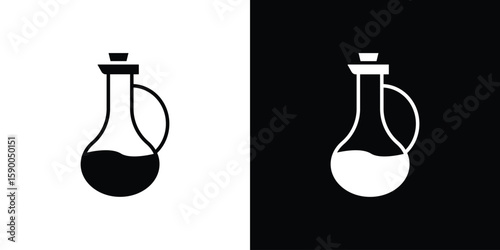 Vinegar icon vector flat symbol, glyph sign. icon concept illustration