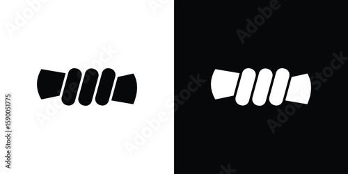 Squeeze icon vector flat symbol, glyph sign. icon concept illustration