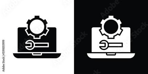Software Engineering icon vector flat symbol, glyph sign. icon concept illustration