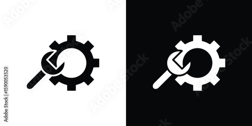Productivity tools icon vector flat symbol, glyph sign. icon concept illustration