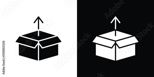 Product release icon vector flat symbol, glyph sign. icon concept illustration