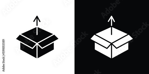 Product release icon vector flat symbol, glyph sign. icon concept illustration