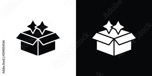 New product icon vector flat symbol, glyph sign. icon concept illustration