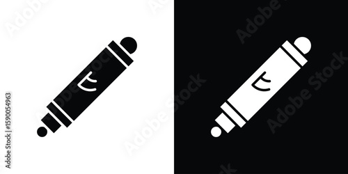 Mezuzah icon vector flat symbol, glyph sign. icon concept illustration