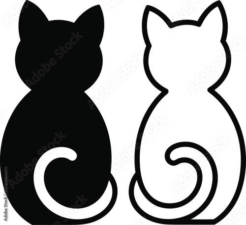 black and white cat