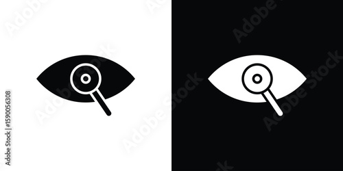 Investigation icon vector flat symbol, glyph sign. icon concept illustration