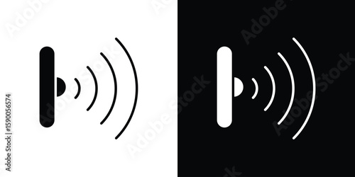 Infrared icon vector flat symbol, glyph sign. icon concept illustration