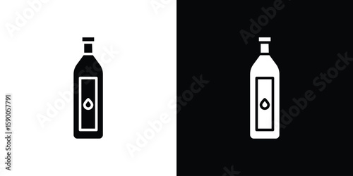Gin icon vector flat symbol, glyph sign. icon concept illustration