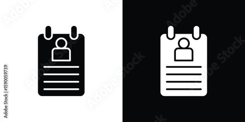 Curriculum icon vector flat symbol, glyph sign. icon concept illustration