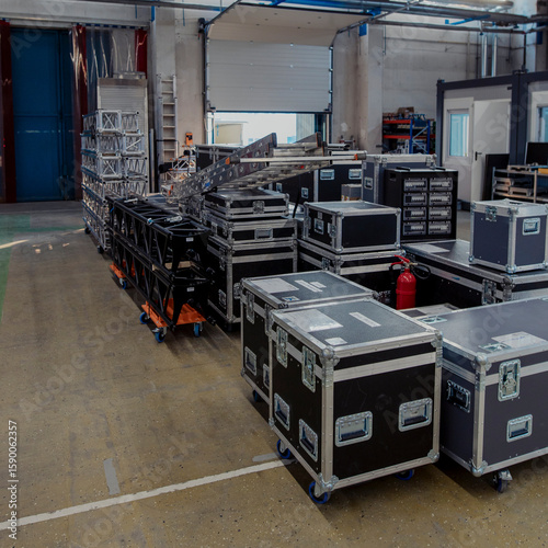 Event Logistics Essentials: From Cases to Rigging, truck loading, Event Logistic, event stock, rigging roll cases,flight cases