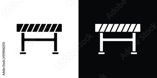 Barrier icon vector flat symbol, glyph sign. icon concept illustration