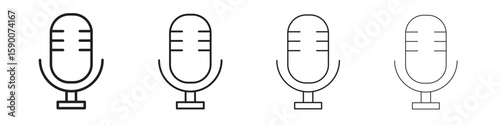 Voice recognition icon collection. Vector illustration EPS10.