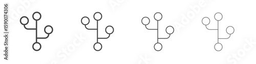 Version control icon collection. Vector illustration EPS10.