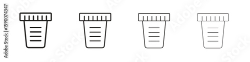 Urine test icon collection. Vector illustration EPS10.