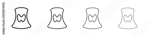 Thyroid icon collection. Vector illustration EPS10.