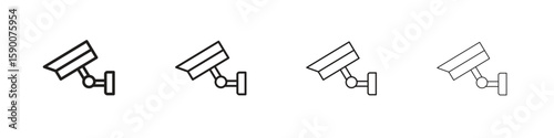 Security camera icon collection. Vector illustration EPS10.