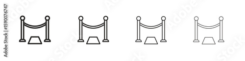 Red carpet icon collection. Vector illustration EPS10.
