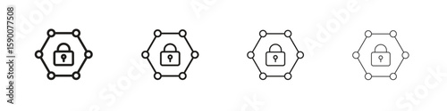 Private network icon collection. Vector illustration EPS10.