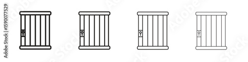 Prison icon collection. Vector illustration EPS10.