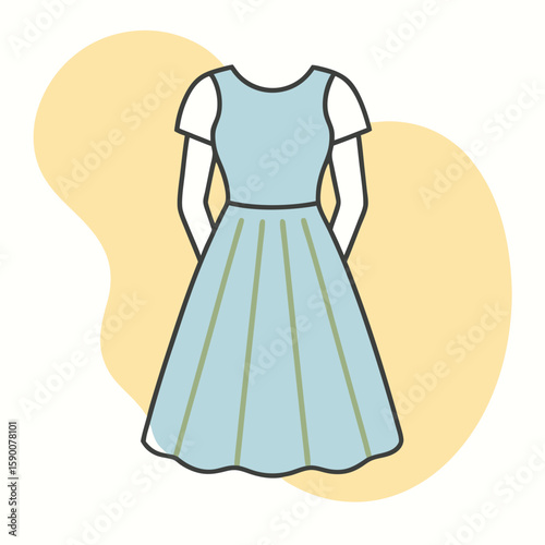 woman dress vector illustration clipart,