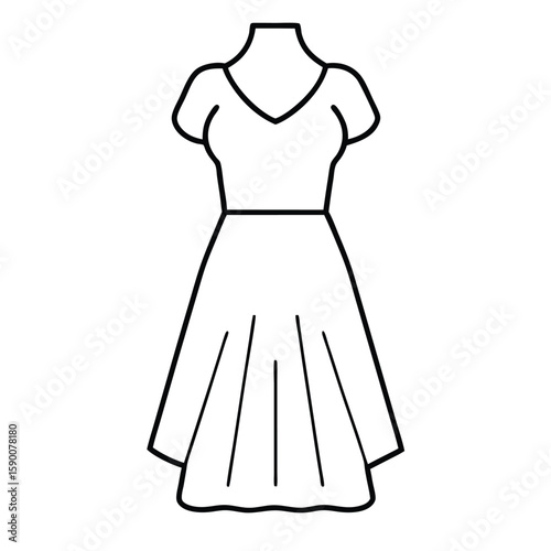 woman dress vector illustration clipart,