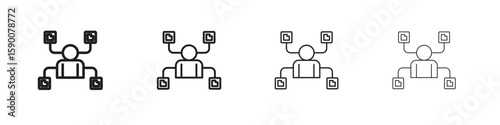 Multitask icon collection. Vector illustration EPS10.