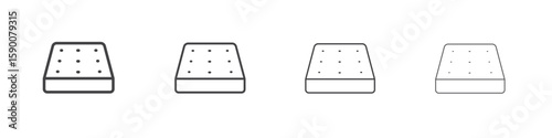 Mattress icon collection. Vector illustration EPS10.