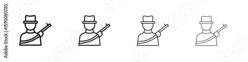 Hunter icon collection. Vector illustration EPS10.