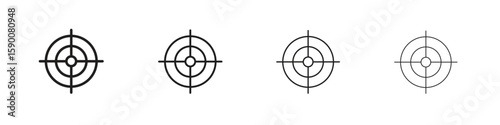 Gun target icon collection. Vector illustration EPS10.