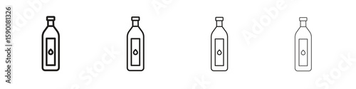 Gin icon collection. Vector illustration EPS10.