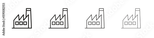 Factory icon collection. Vector illustration EPS10.