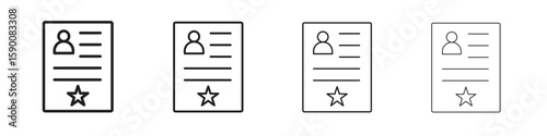 Criminal record icon collection. Vector illustration EPS10.