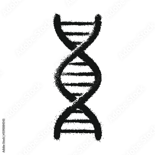 Editable dna vector Icon with medical and scientific concept illustration