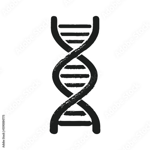 Editable dna vector Icon with medical and scientific concept illustration