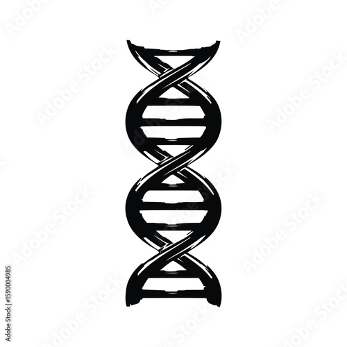 Editable dna vector Icon with medical and scientific concept illustration